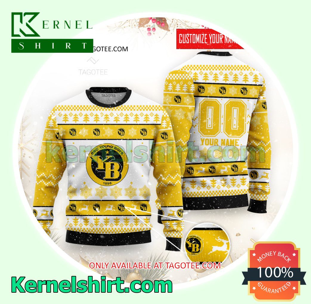 BSC Young Boys Logo Xmas Knit Sweaters