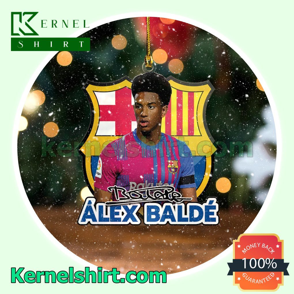 Barcelona - Álex Baldé Fan Holiday Ornaments