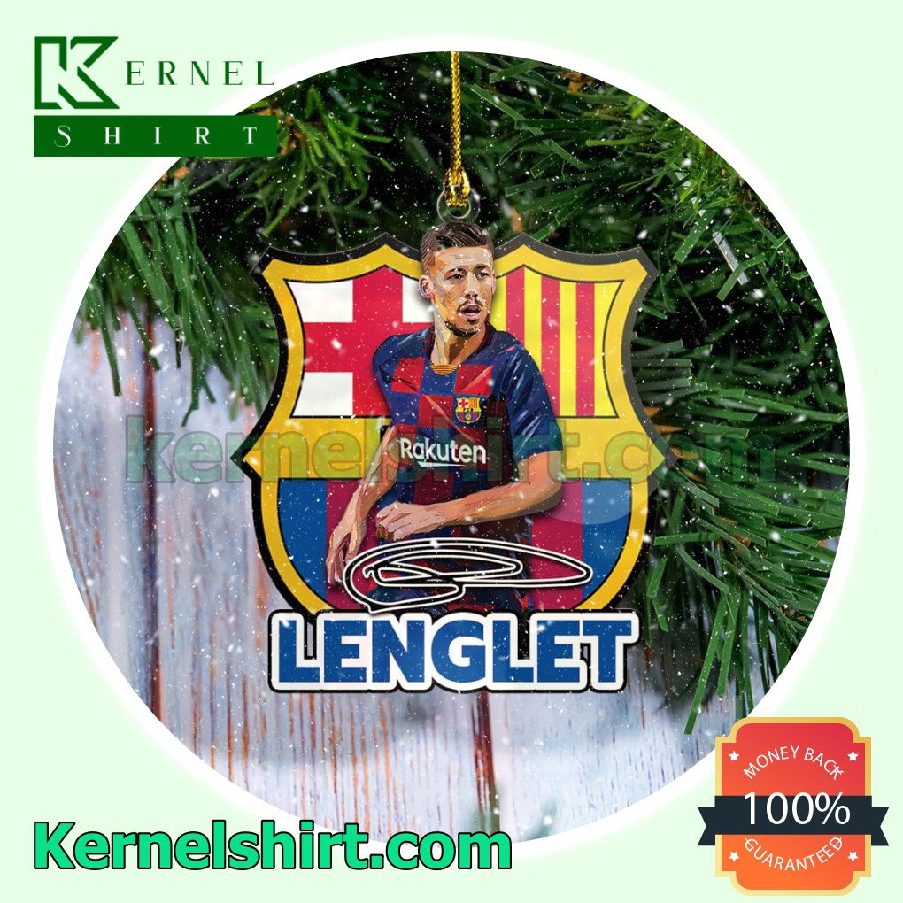 Barcelona - Clement Lenglet Fan Holiday Ornaments a