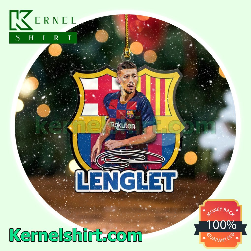 Barcelona - Clement Lenglet Fan Holiday Ornaments