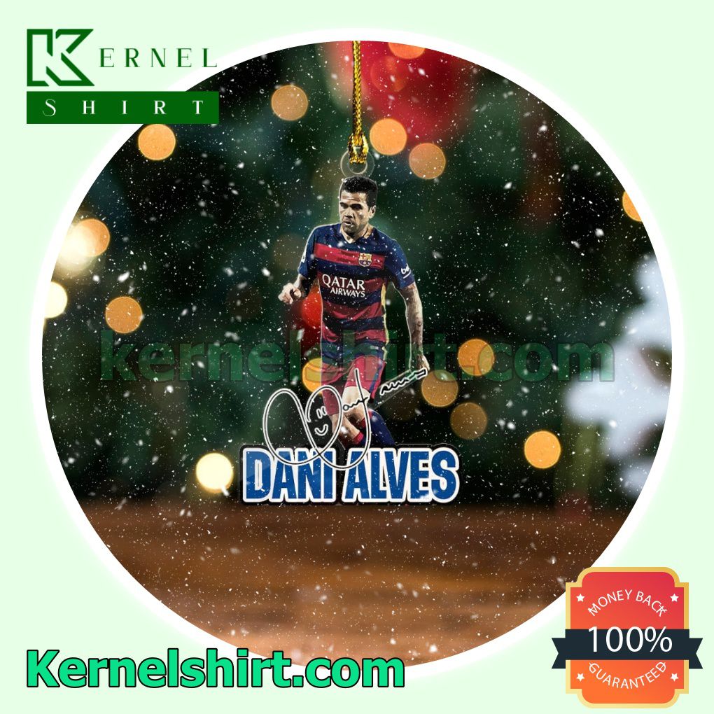 Barcelona - Dani Alves Fan Holiday Ornaments