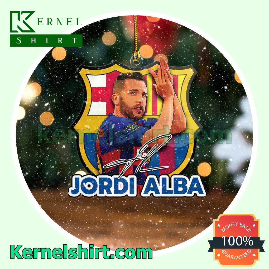 Barcelona - Jordi Alba Fan Holiday Ornaments