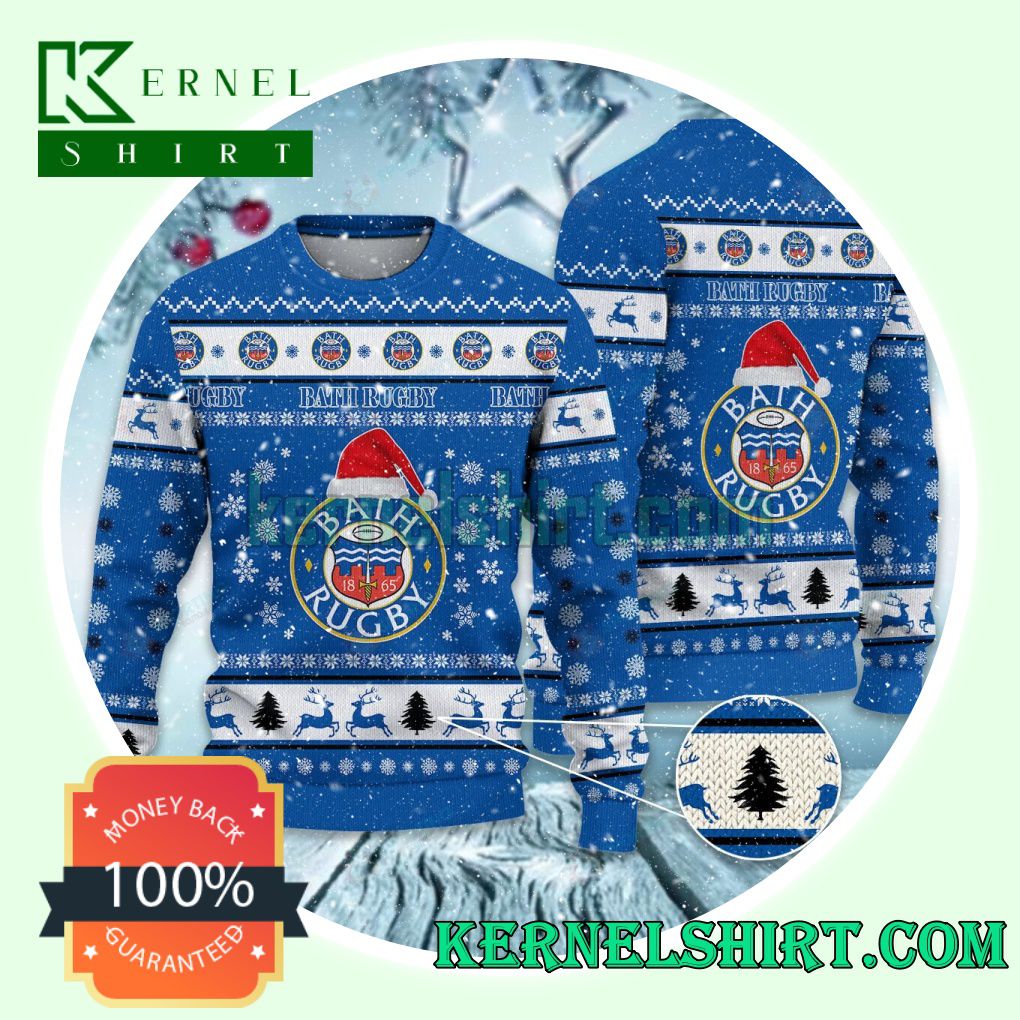 Bath Rugby Club Snowflake Xmas Knit Sweaters