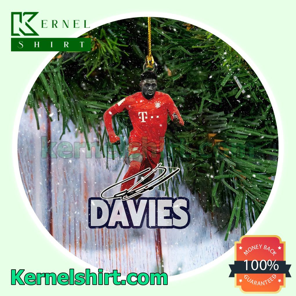 Bayern Munich - Alphonso Davies Fan Holiday Ornaments a