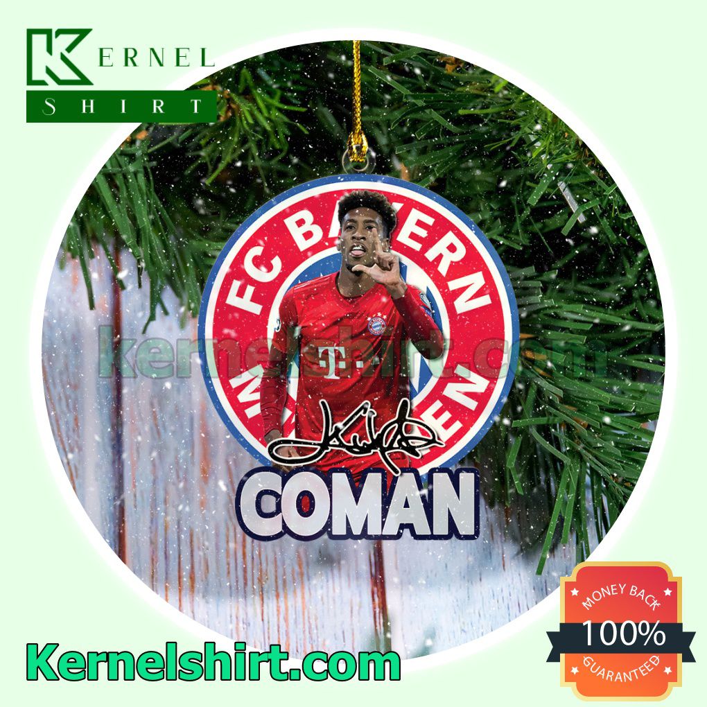 Bayern Munich - Kingsley Coman Fan Holiday Ornaments a