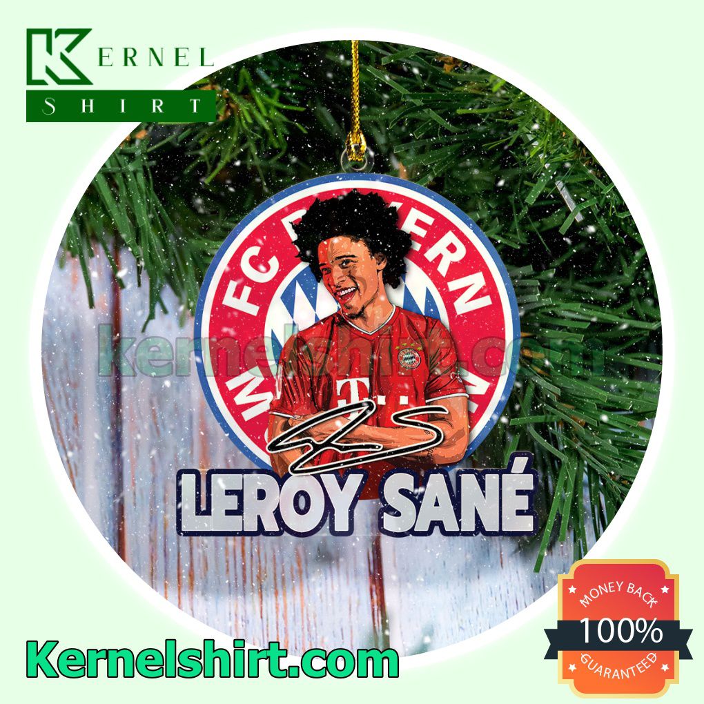 Bayern Munich - Leroy Sane Fan Holiday Ornaments a
