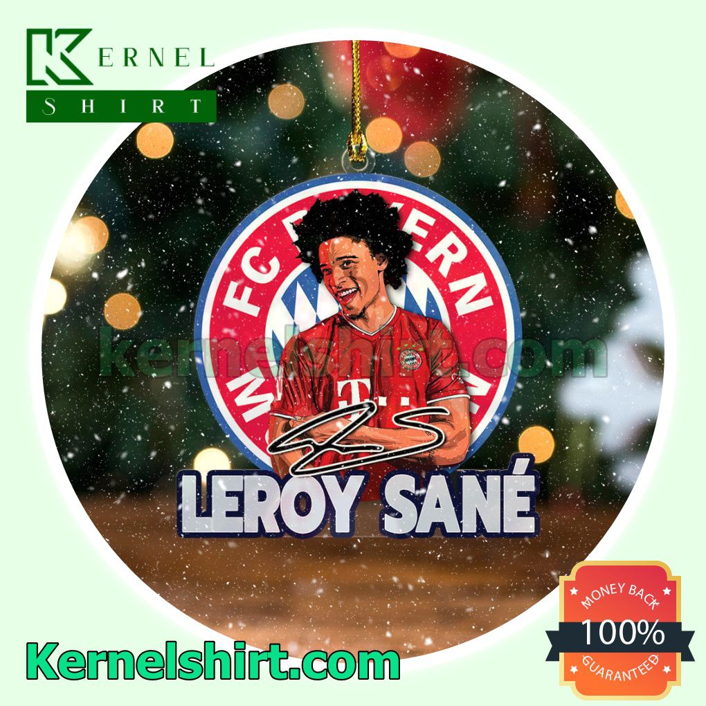 Bayern Munich - Leroy Sane Fan Holiday Ornaments