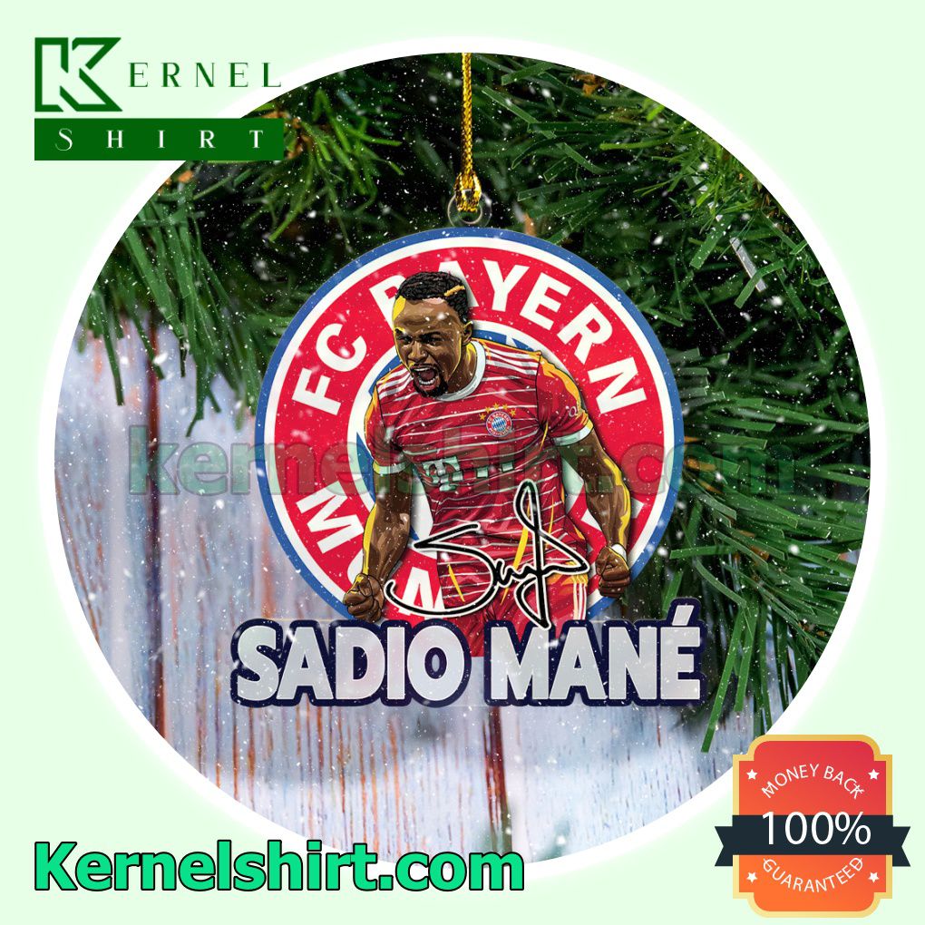 Bayern Munich - Sadio Mane Fan Holiday Ornaments a
