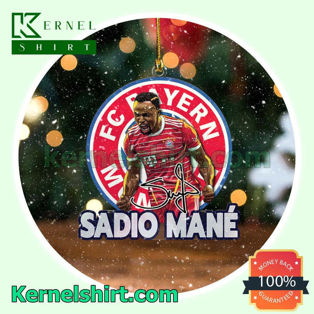 Bayern Munich - Sadio Mane Fan Holiday Ornaments