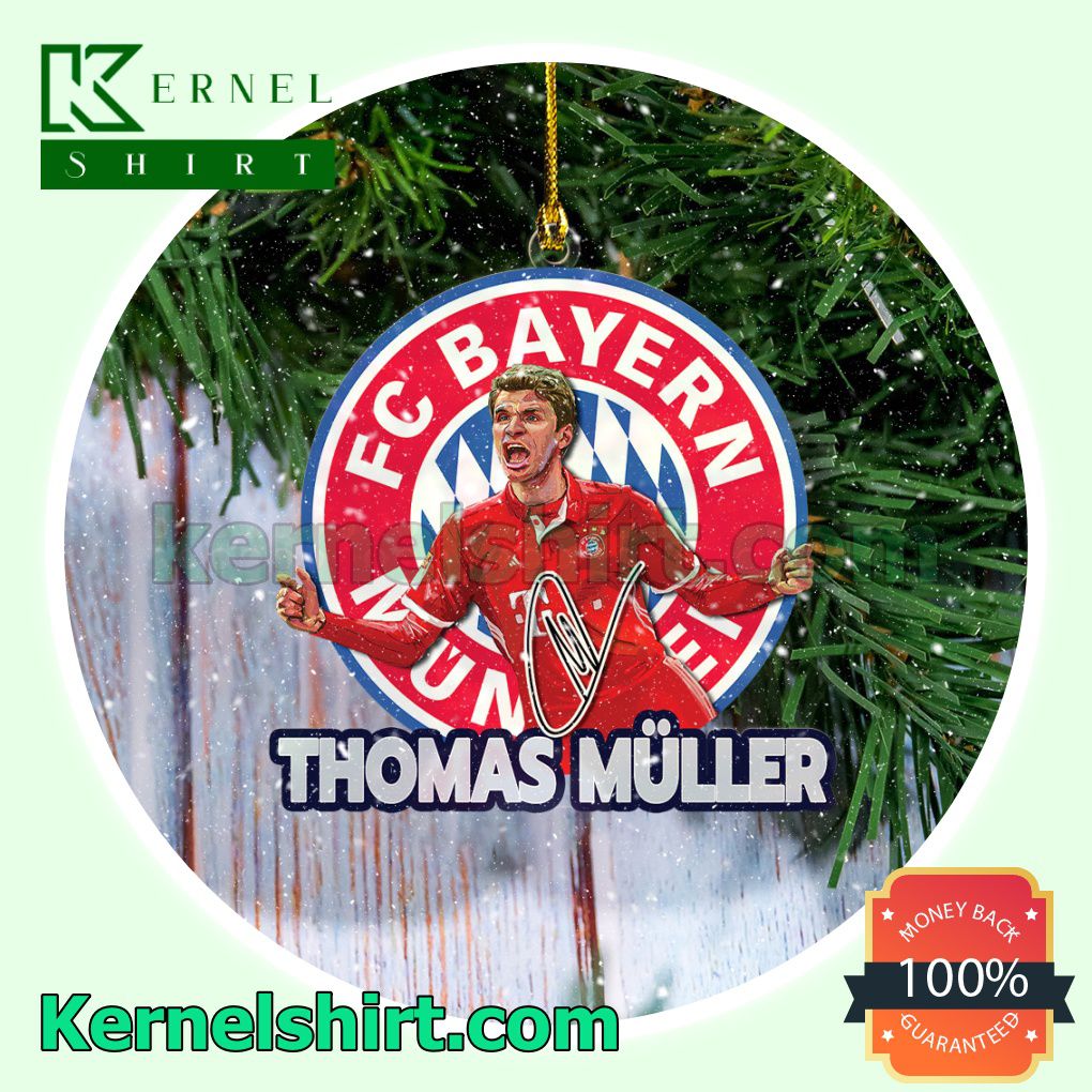 Bayern Munich - Thomas Muller Fan Holiday Ornaments a