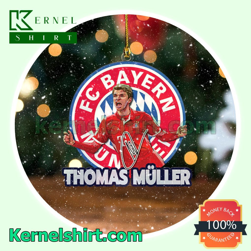 Bayern Munich - Thomas Muller Fan Holiday Ornaments