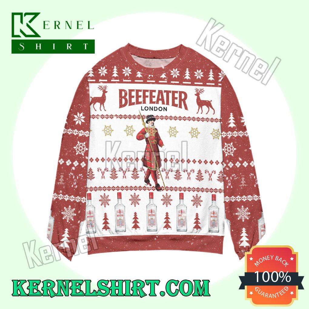 Beefeater London Dry Gin Reindeer & Snowflake Knitted Christmas Sweatshirts