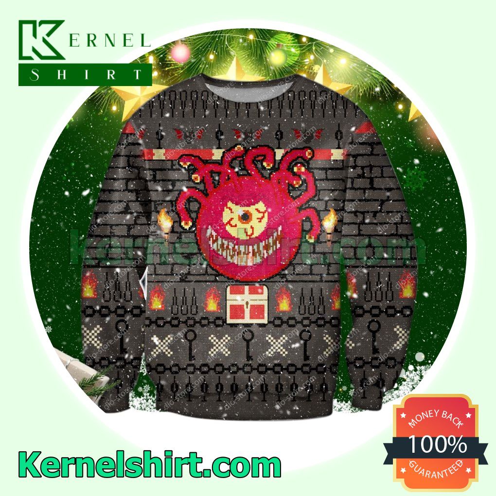 Beholder Dungeons & Dragons Xmas Knitted Sweaters