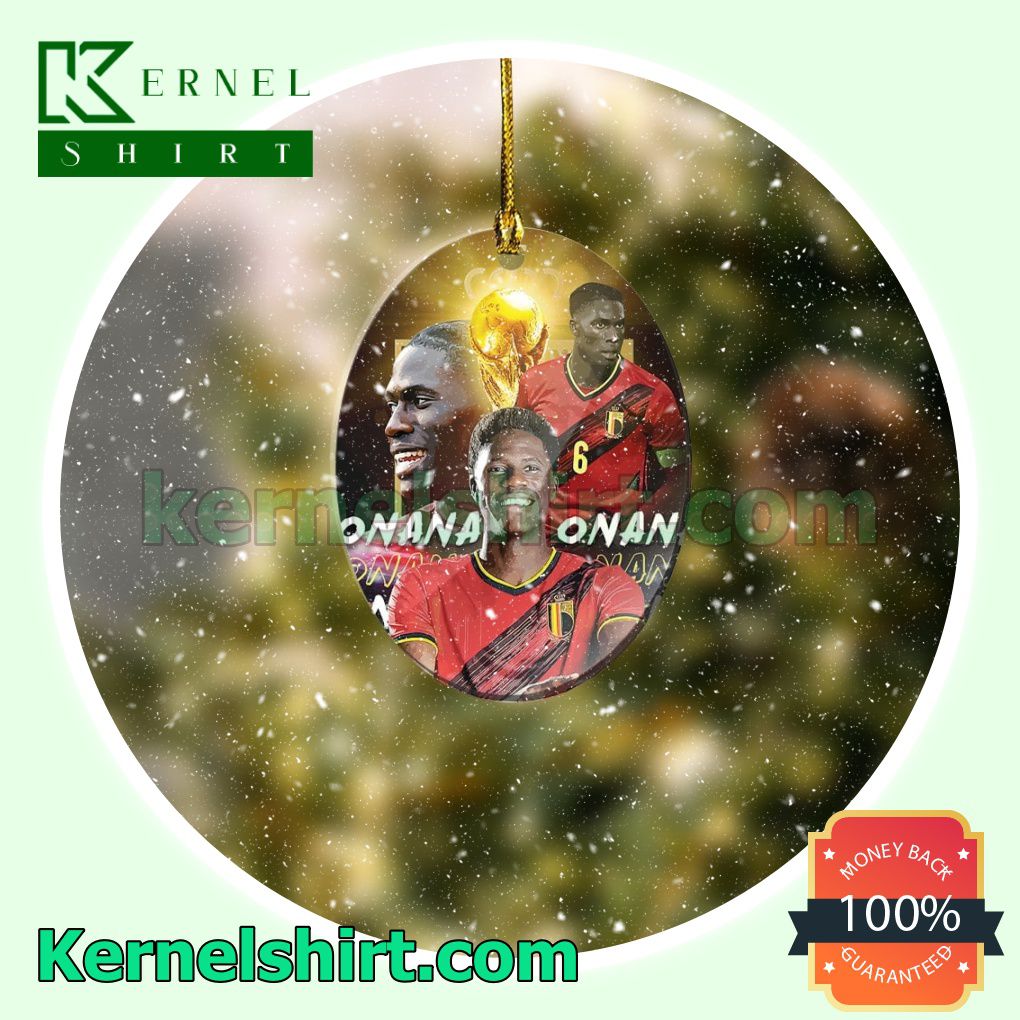 Belgium - Amadou Onana Fan Holiday Ornaments