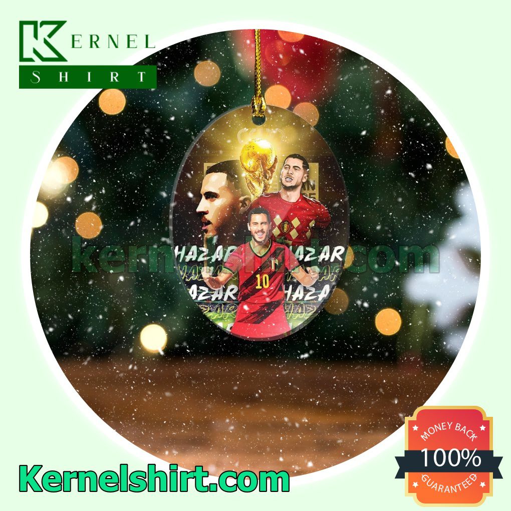 Belgium - Eden Hazard Fan Holiday Ornaments