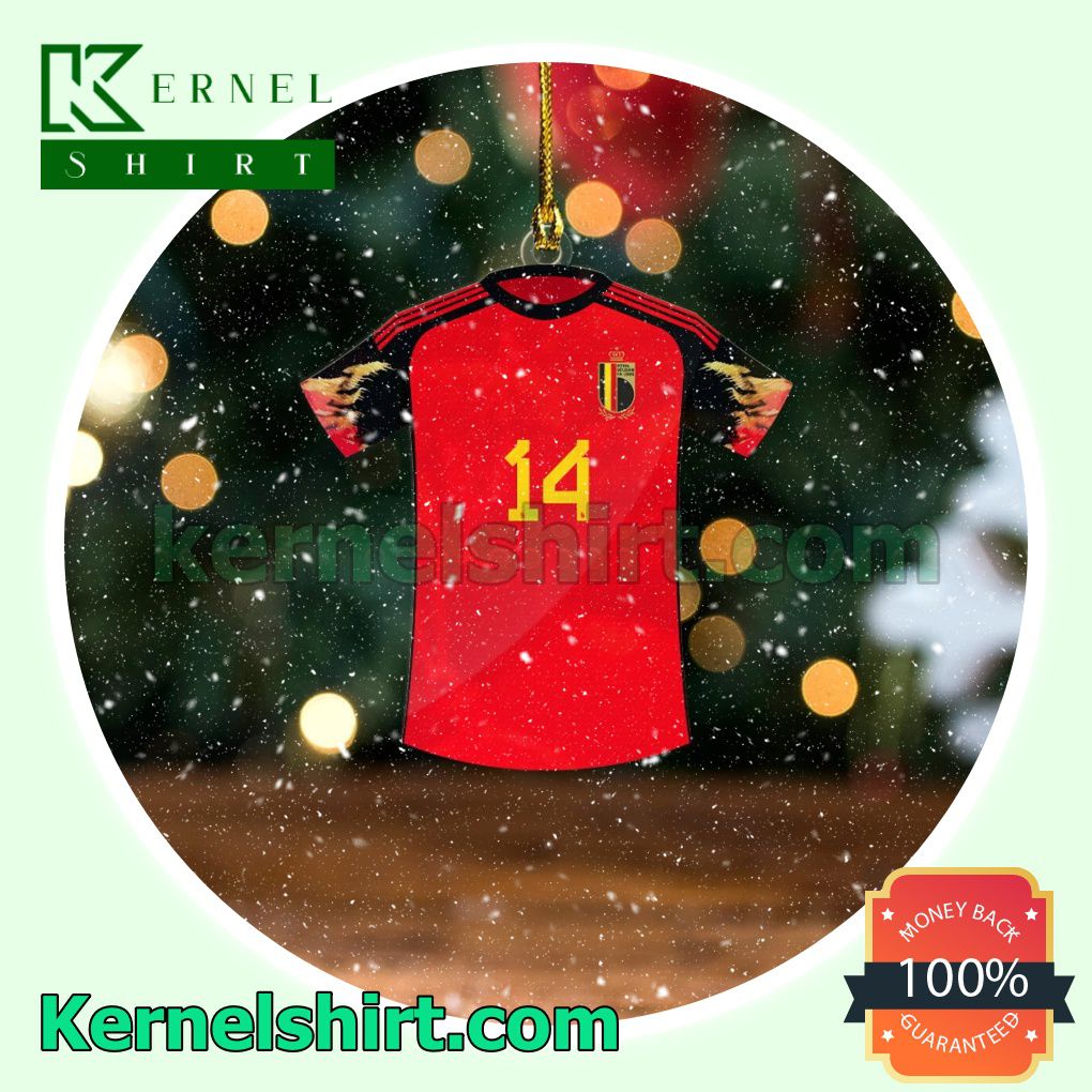 Belgium Team Jersey - Charles De Ketelaere Fan Holiday Ornaments