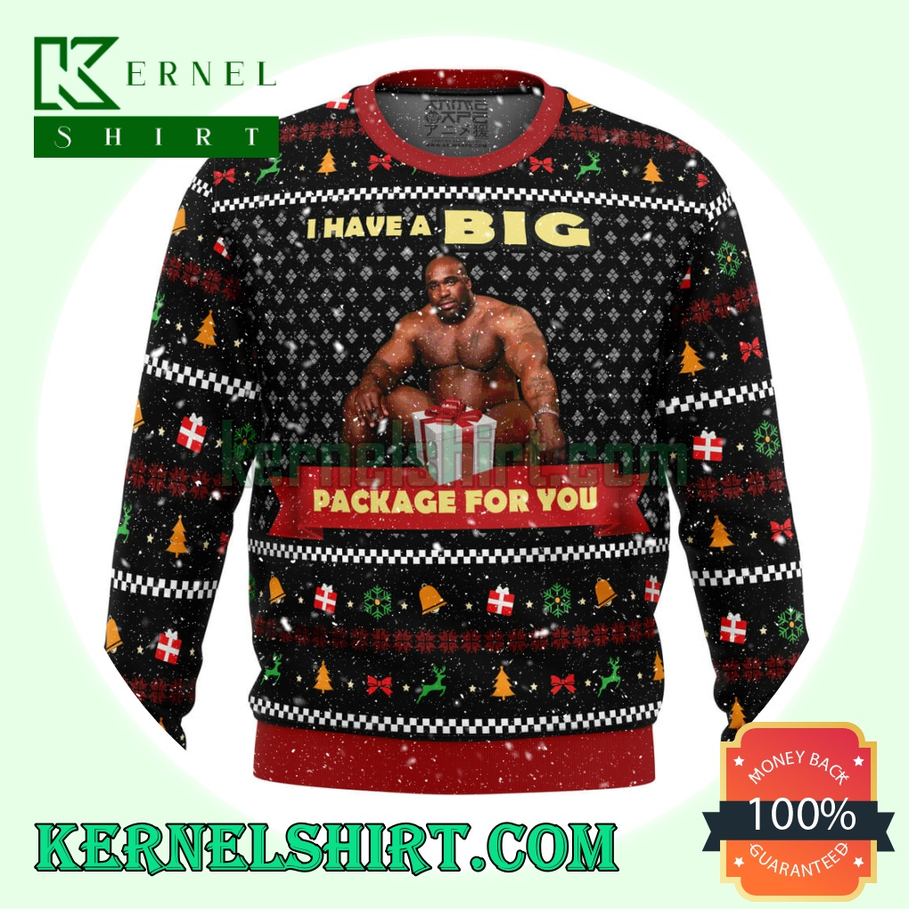 Big Package Barry Wood Meme Three Kings And A Queen Knitting Christmas Sweatshirts
