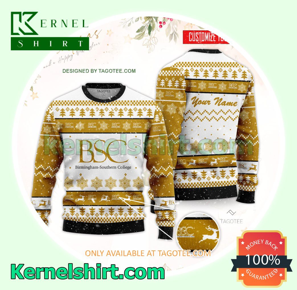 Birmingham-Southern College Logo Xmas Knit Jumper Sweaters