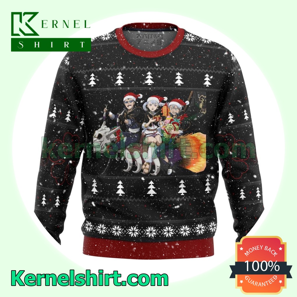 Black Clover Holiday Knitted Christmas Jumper