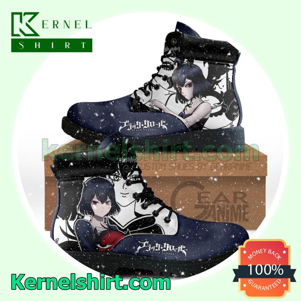 Black Clover Secre Swallowtail Winter Leather Boots