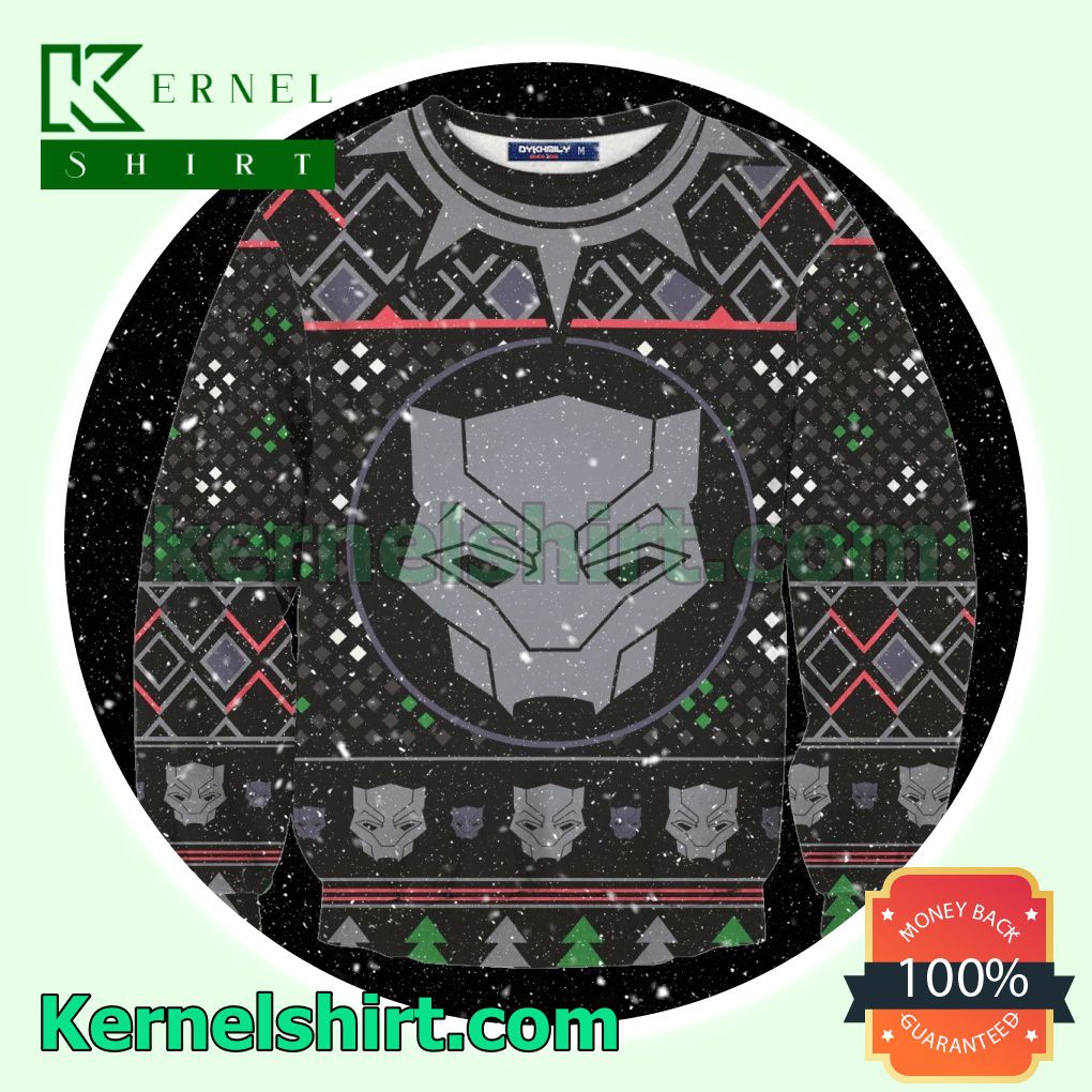 Black Panther Wakanda Forever Marvel Xmas Knitted Sweaters