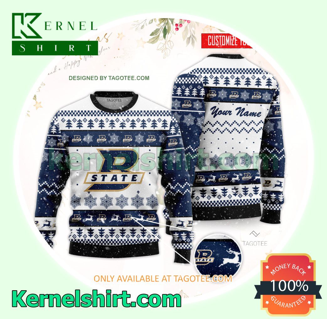 Bluefield State College Logo Xmas Knit Jumper Sweaters