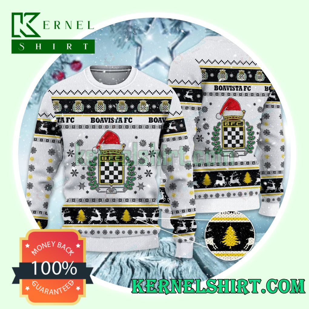 Boavista Futebol Clube Club Snowflake Xmas Knit Sweaters