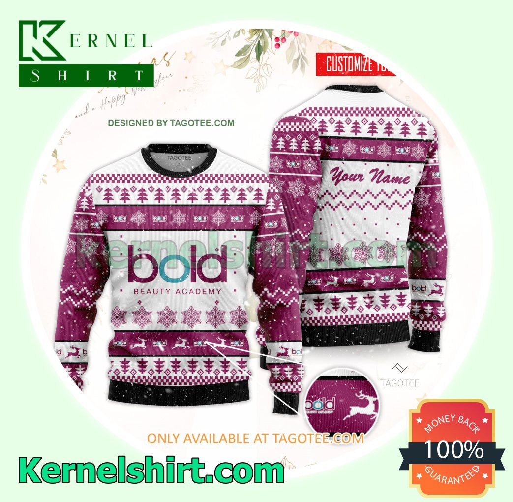 Bold Beauty Academy Logo Xmas Knit Jumper Sweaters