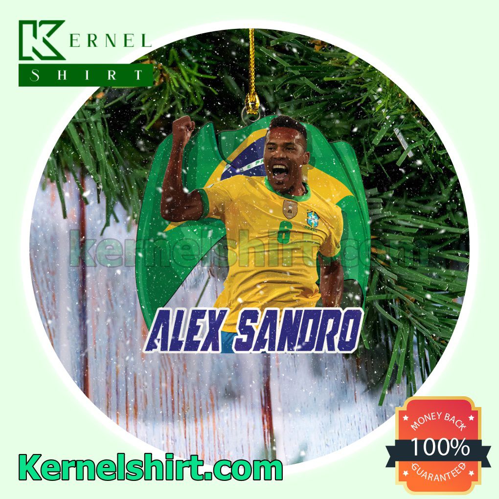 Brazil - Alex Sandro Fan Holiday Ornaments a