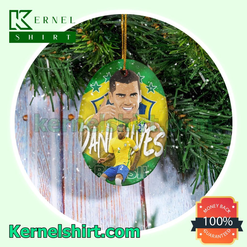 Brazil - Dani Alves Fan Holiday Ornaments