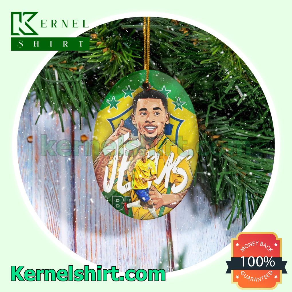 Brazil - Gabriel Jesus Fan Holiday Ornaments