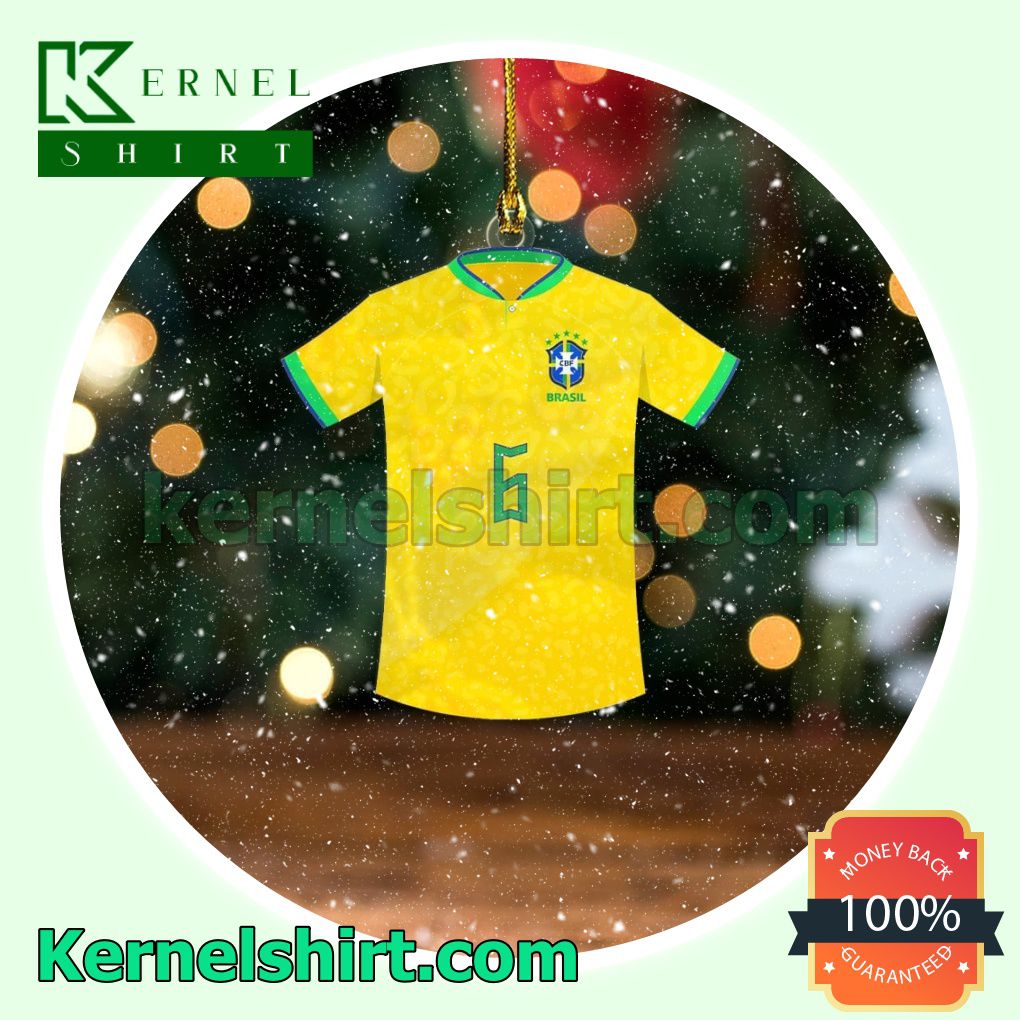 Brazil Team Jersey - Alex Telles Fan Holiday Ornaments