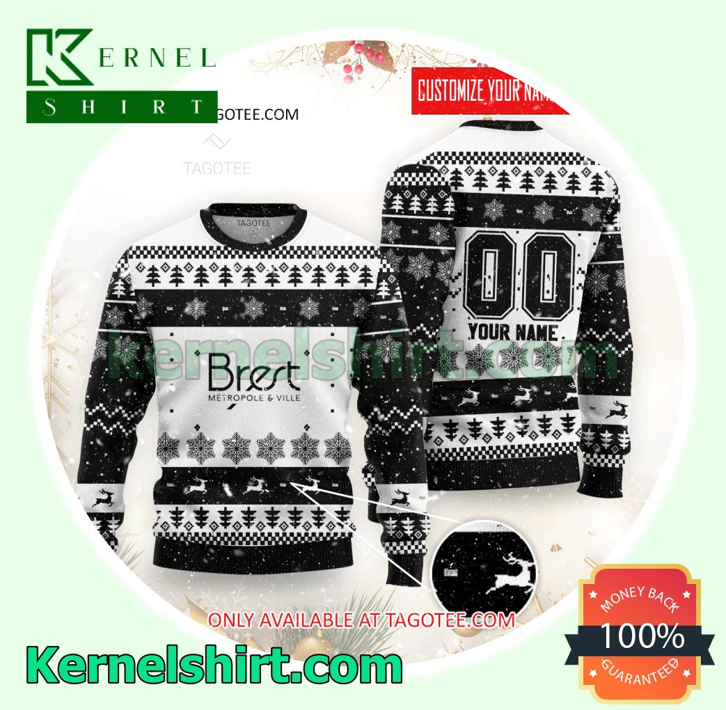 Brest Basketball Club Logo Xmas Knit Sweaters