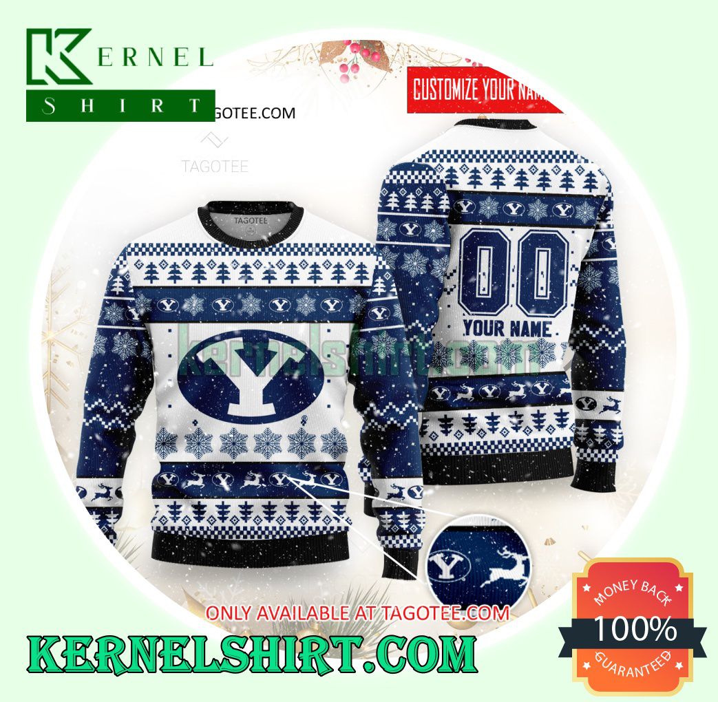 Brigham Young Rugby Club Xmas Knit Sweaters