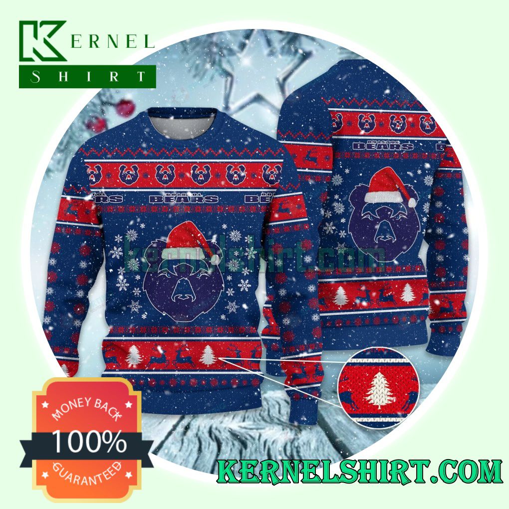 Bristol Bears Club Snowflake Xmas Knit Sweaters