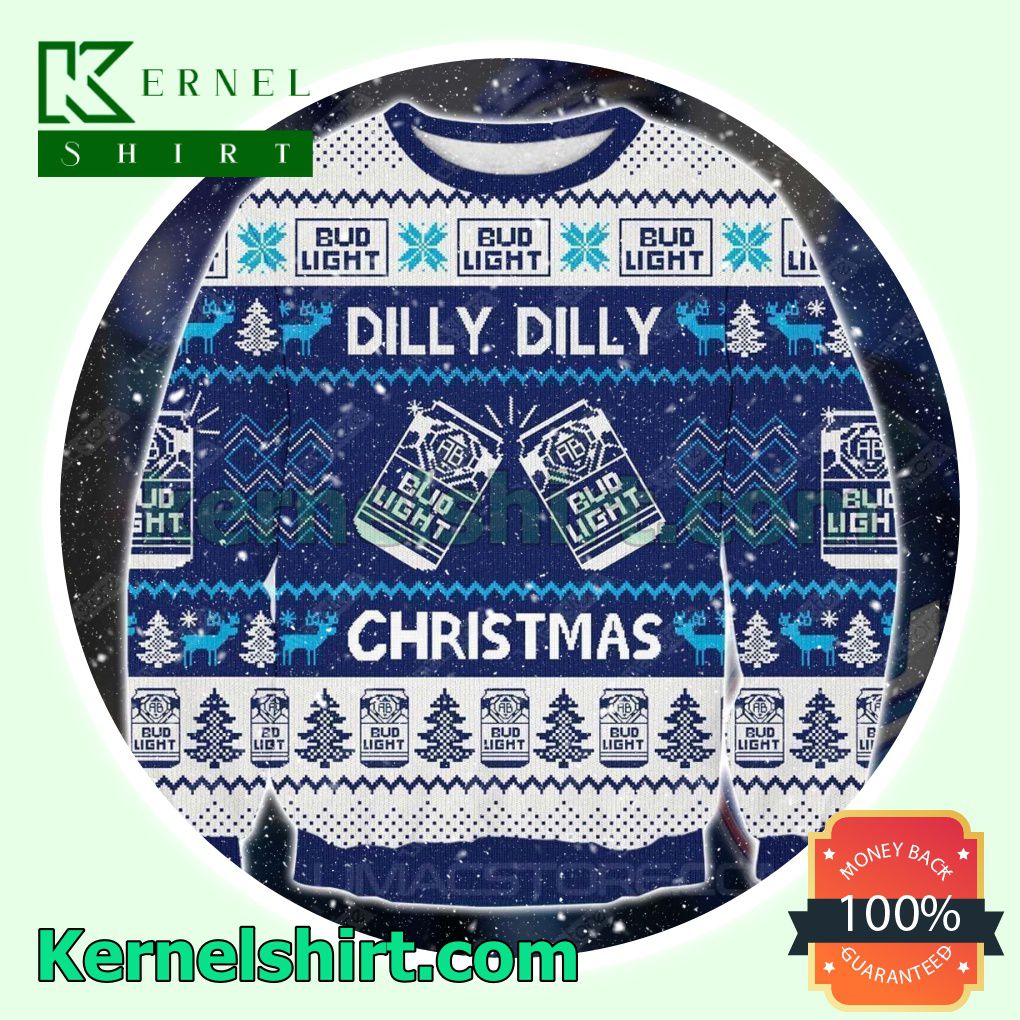 Bud Light Beer Dilly Dilly Xmas Knitted Sweaters