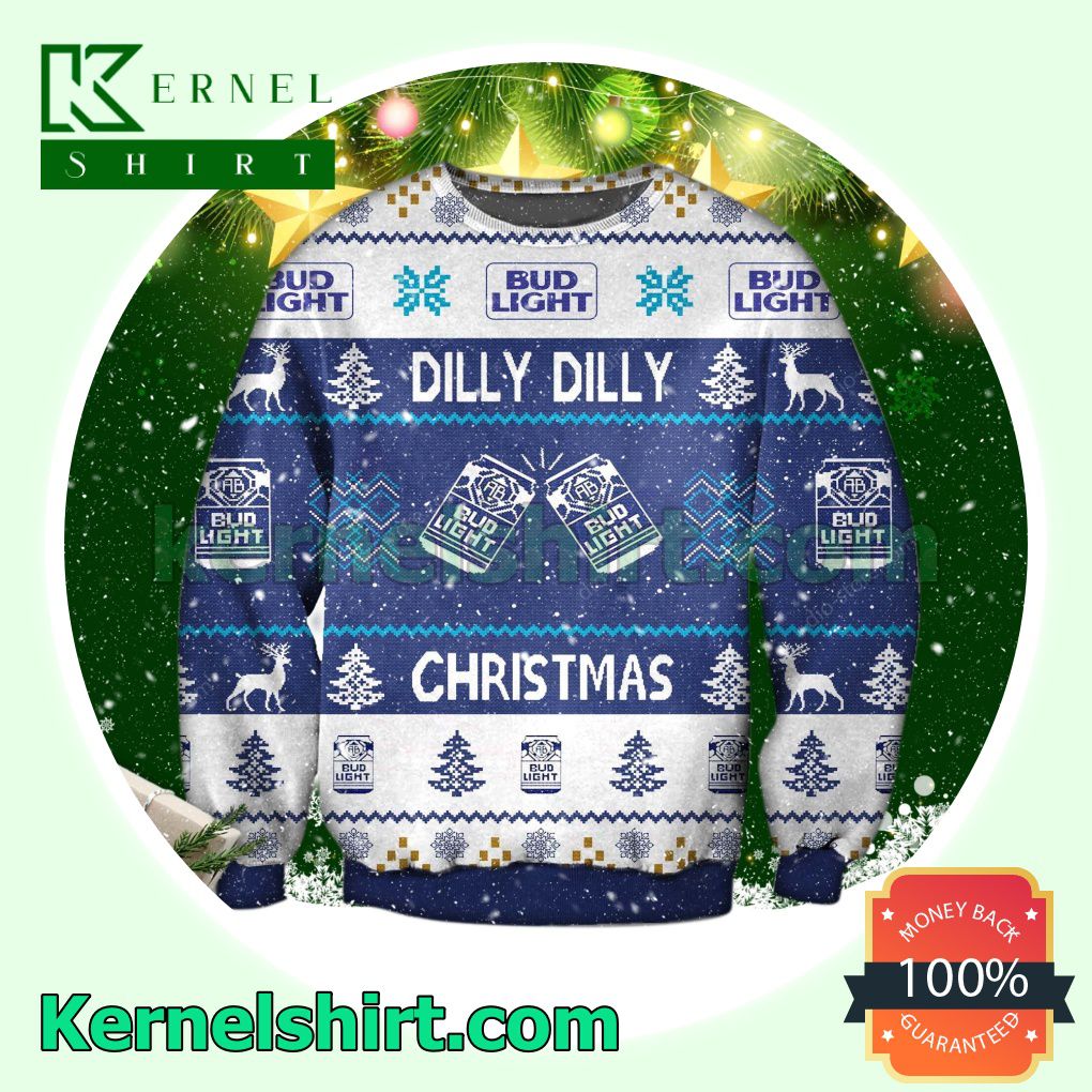 Bud Light Dilly Dilly Christmas Knitted Christmas Jumper