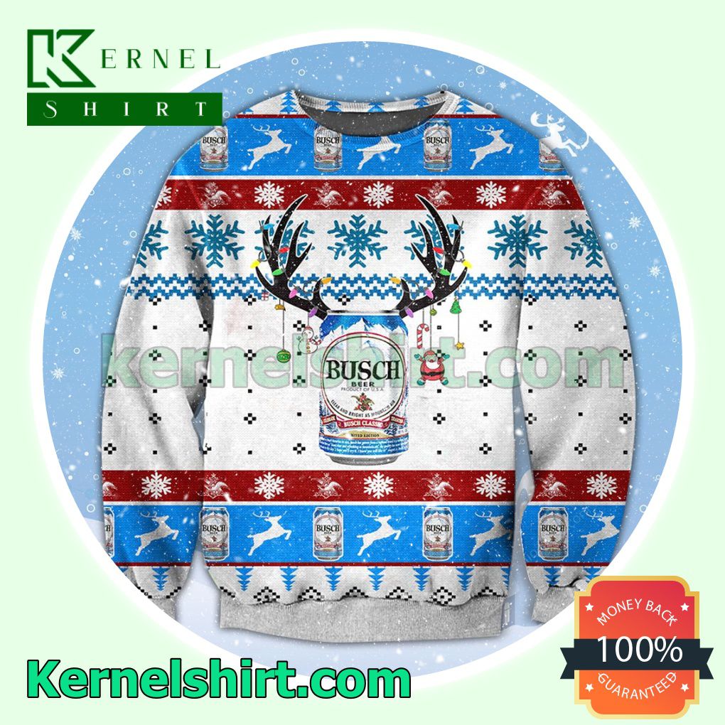 Busch Beer Classic Knitted Christmas Sweatshirts