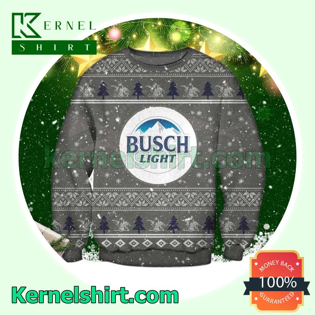 Busch Light Snowflake Knitted Christmas Jumper