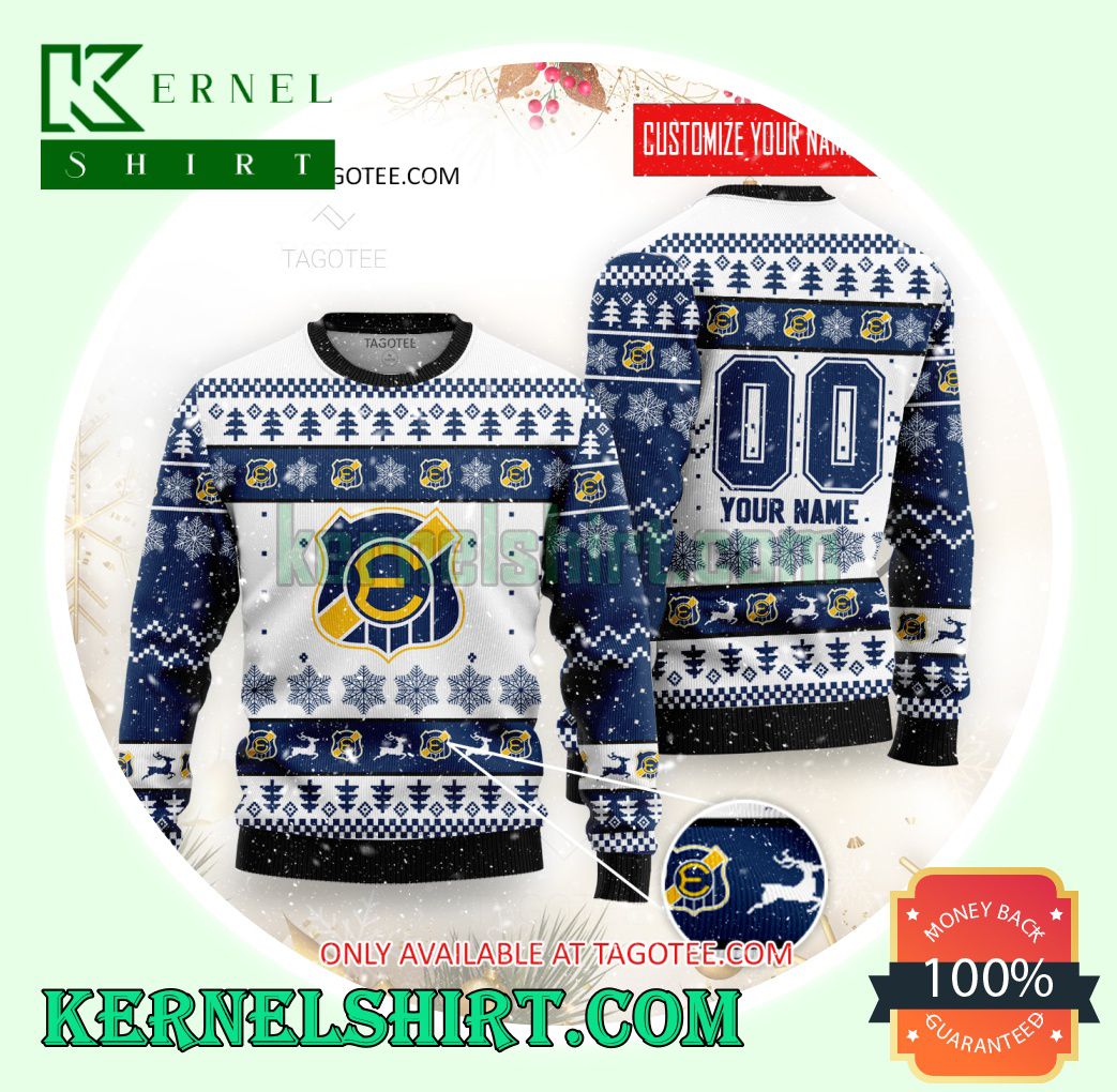 CD Everton Logo Xmas Knit Sweaters