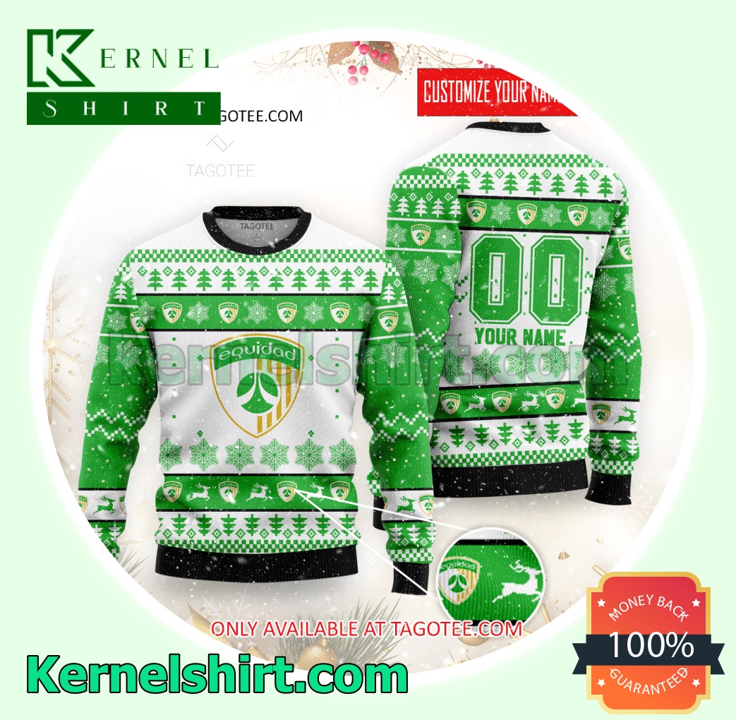 CD La Equidad Logo Xmas Knit Sweaters