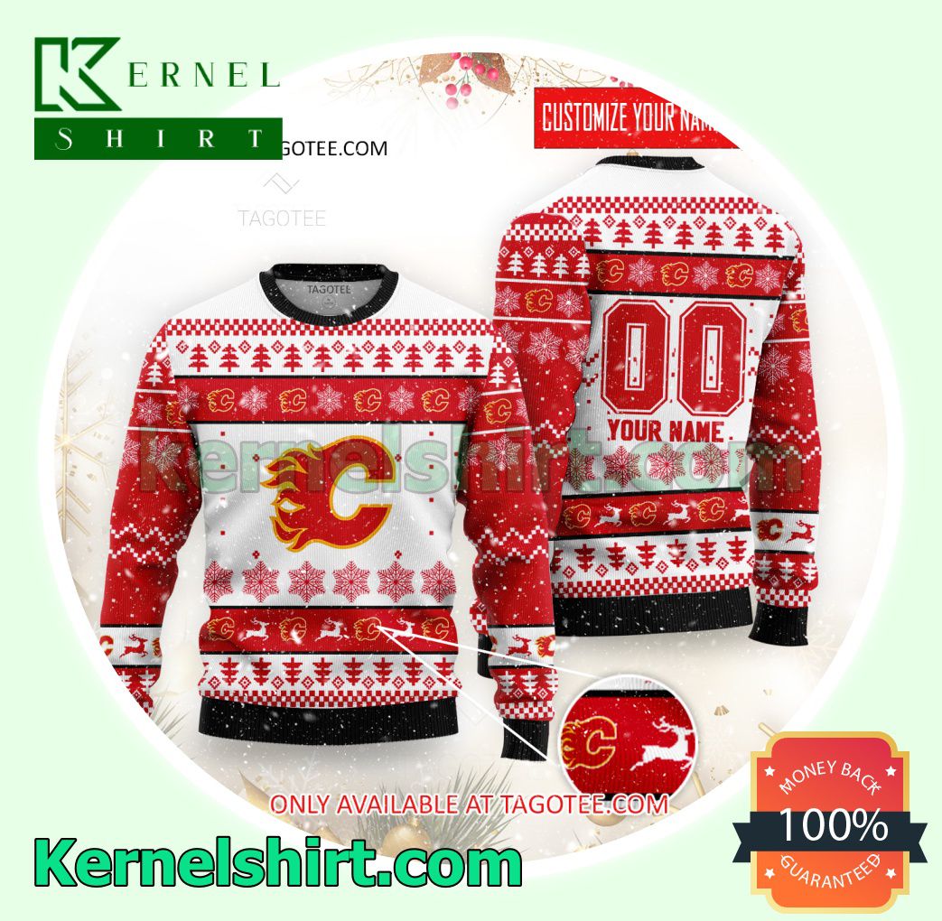 Calgary Flames Hockey Club Knit Sweaters