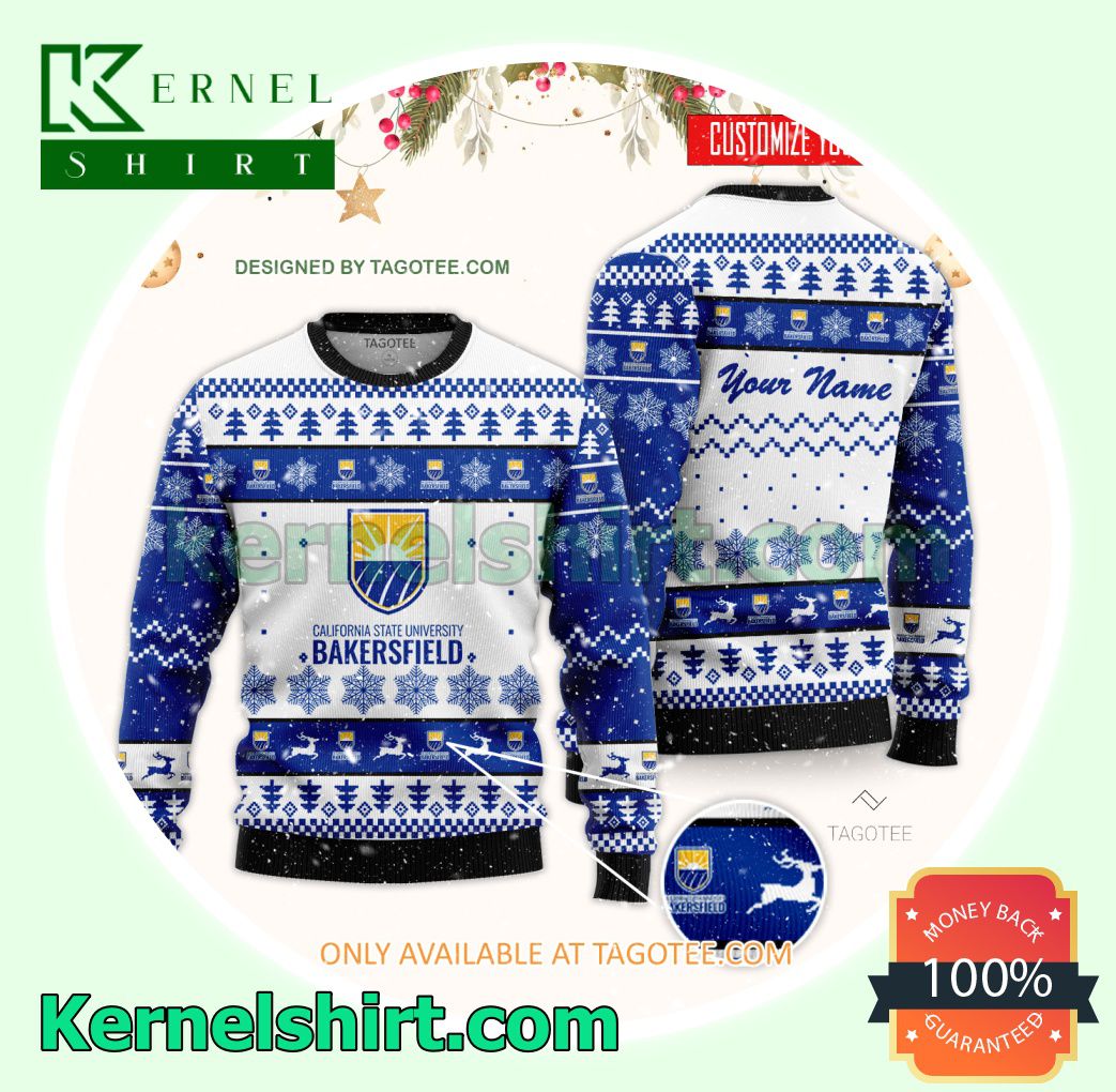 California State University-Bakersfield Logo Xmas Knit Jumper Sweaters