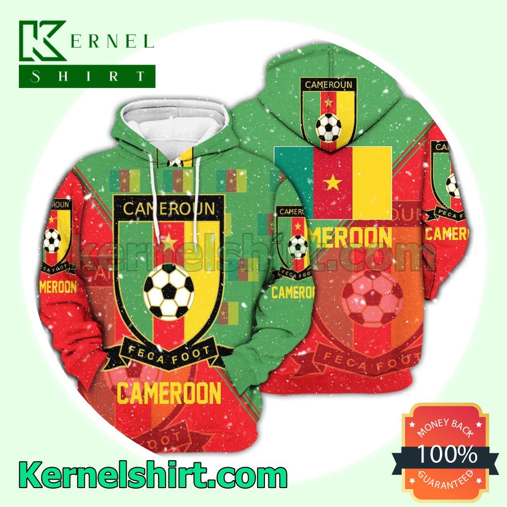 Cameroon National Logo Soccer Fan Hawaiian Shirt Sweatshirt