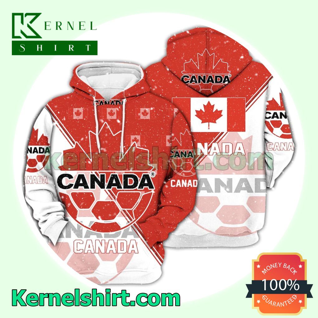 Canada National Logo Soccer Fan Hawaiian Shirt Sweatshirt