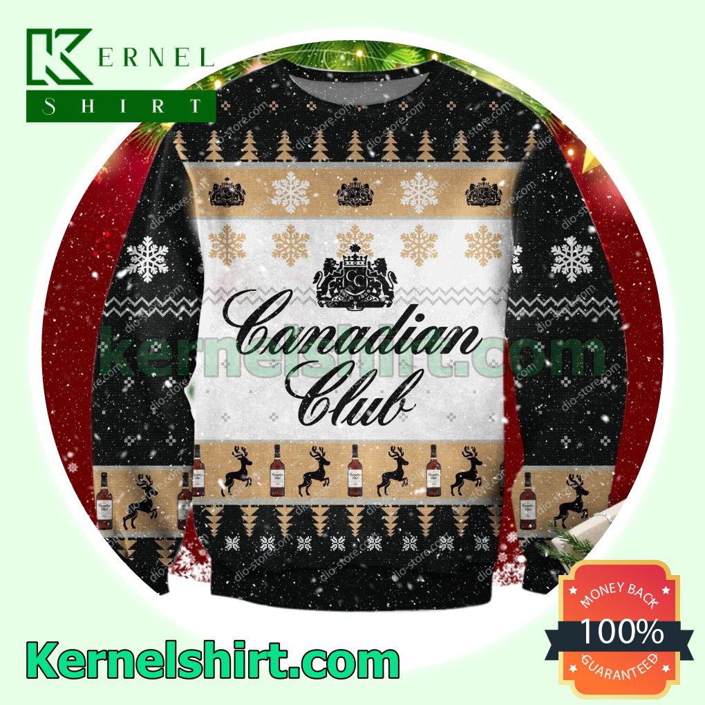 Canadian Club Knitted Christmas Jumper