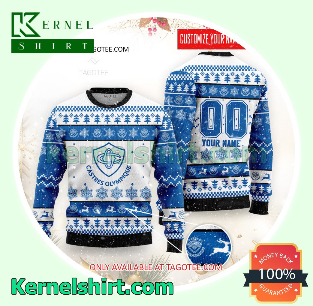 Castres Olympique Rugby Club Xmas Knit Sweaters