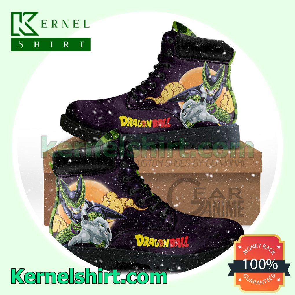 Cell Dragon Ball Winter Leather Boots