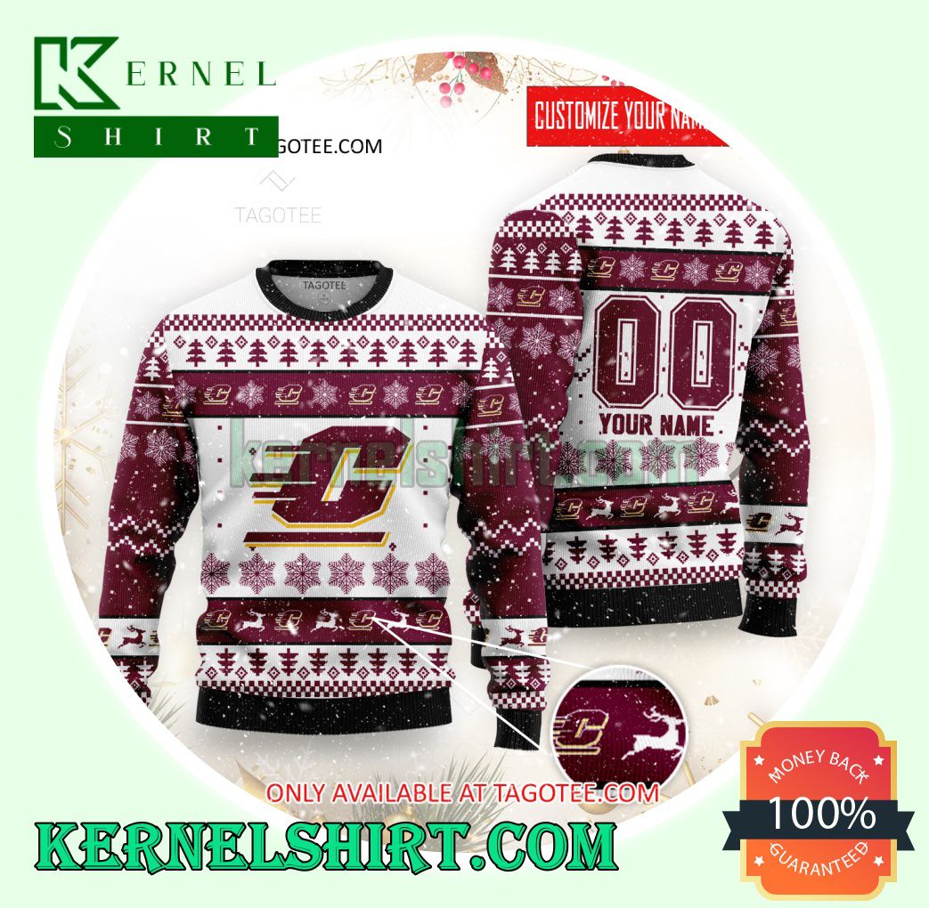 Central Michigan Rugby Club Xmas Knit Sweaters