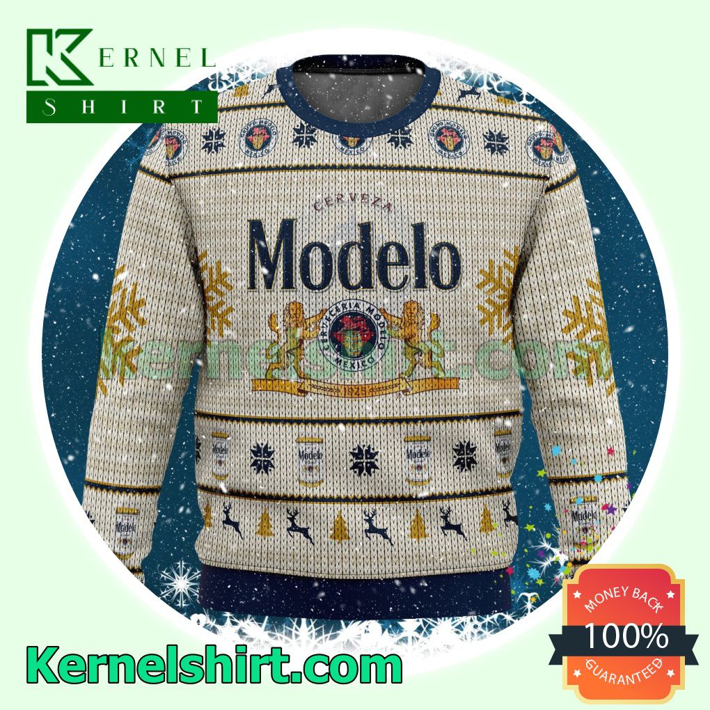 Cerveza Modelo Alcohol Xmas Knitted Sweaters